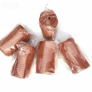 Copper Wire Mesh Manufacturer Copper Knitted Filter Mesh Roll Copper Knitted Wire Mesh