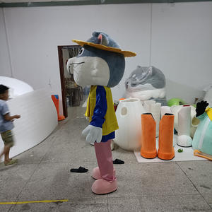 工場カスタマイズ パーティー マスコット スポーツテーマ 漫画ジャージ ライオン ヒョウ 着ぐるみ 大人用コスチューム - Product Image 5