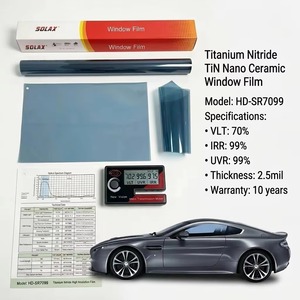 ฟิล์มกรองแสงรถยนต์ 3M รุ่น New Vision Titanium Nitride Nano Ceramic สีดำ ป้องกันความร้อน ความคมชัดสูง - Product Image 2