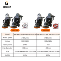 Machine de polissage de sol en marbre et béton électrique à moteur manuel 3KW, haute efficacité