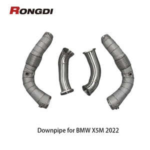 ท่อลดความร้อนท่อลด X5M X6M F95 F96 4.4ตัน2022 304สแตนเลสลดท่อขัดตรง - Product Image 3