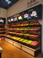 Supermarkt Groenten En Fruit Display Rek Planken