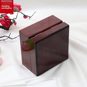 Cajas de <span class=keywords><strong>Madera</strong></span> Cuadradas para Relojes y Joyas Xueqing, Acabado Lacado Brillante de Alta Gama, Diseño Personalizable, Tapa Abatible para Gafas - Product Image 3