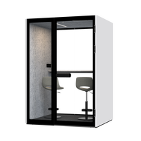 Nouvelle Cabine de Bureau Insonorisée Amovible Moderne Comine 2026 – Cabine Téléphonique avec Cadre en Alliage d'Aluminium pour Entrepôt et Villa