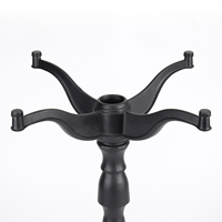 Base de table en fonte noire à 4 pattes, vente en gros directe d'usine, pieds de table en métal pour restaurant, café, mobilier commercial