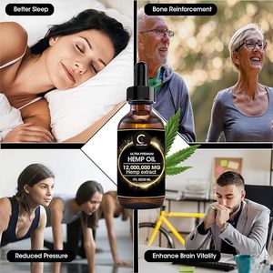 Aceite Esencial de Extracto de Cáñamo Crudo Herbal para el Cuidado de la Piel, Aceite de Cáñamo Natural Premium de 1500 mg, Espectro Completo Silvestre - Product Image 4