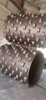 Rodillo de Cuerno de Cabra con Bloques Salientes, Equipo de Compactación de Carreteras para Proyectos de Construcción