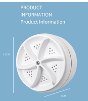 Mini Lave-linge USB à Turbine Rotative, Petite Machine à Laver Portable pour Chaussettes, Sous-vêtements, Voyage, Maison, Affaires