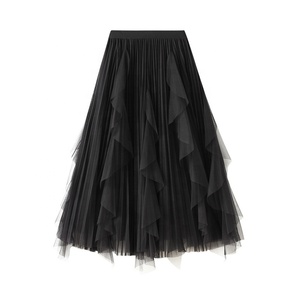 Ecoparty <span class=keywords><strong>Jupe</strong></span> mi-longue en <span class=keywords><strong>tulle</strong></span> à taille élastique pour <span class=keywords><strong>femme</strong></span> - Product Image 2