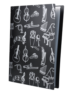 Foglio di <span class=keywords><strong>musica</strong></span> File di carta di archiviazione di documenti porta fogli bianchi File di plastica A4 dimensioni 40 tasche (foglio di <span class=keywords><strong>musica</strong></span> nero) - Product Image 6