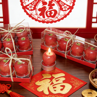Bougie parfumée aux fruits Pomme Rouge, Huile parfumée longue durée, Faite à la main, Barres parfumées pour les fêtes de Diwali, Arôme respectueux de l'environnement