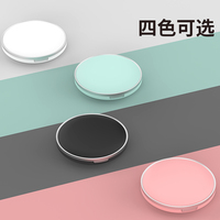 Nouveau miroir grossissant LED de poche double face super mini rechargeable 1x 5x pour maquillage de voyage, développé en 2026