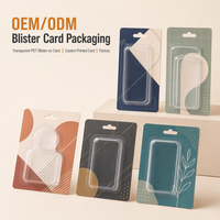 Emballage sous blister OEM/ODM, blister transparent en PET sur carte, carte personnalisée imprimée en usine