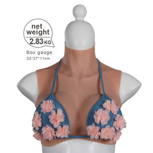 EE. UU. Almacén Pecho Silicona Pechos falsos Forma de lágrima Juguetes sexuales de silicona Pecho grande para hombre - Product Image 1