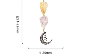 Pendule de voiture en étoile de guérison, pierre précieuse spirituel, Reiki tressée, améthyste Rose, Quartz énergétique, décoration d'intérieur, cristal - Product Image 5
