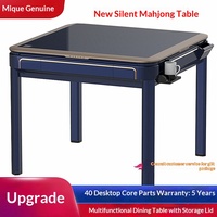 Machine de Mahjong automatique chinoise, table à manger pliante entièrement automatique, double usage, électrique, pour quatre personnes, avec système de rouleaux, silencieuse pour usage domestique