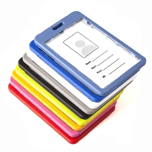 एक्रिलिक Uhoo कार्ड धारक निजीकृत लोगो प्लास्टिक आईडी कार्ड बिल्ला धारक कस्टम