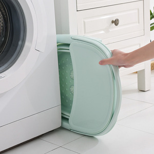 Bassin pliable multifonctionnel portable pour bain de pieds domestique avec couvercle isolant épaissi – Seau de lavage des pieds en plastique - Product Image 2