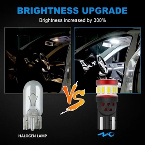 W5w CANBUS T10 12 + 2smd Led xe bóng đèn tự động Trắng Đỏ Vàng băng màu xanh chỉ số ánh sáng lỗi miễn phí Điều kiện Mới - Product Image 6