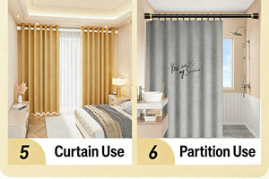 <span class=keywords><strong>Tringle</strong></span> à rideaux romains à installation rapide et design moderne, sans perçage, stores à lamelles, stores horizontaux <span class=keywords><strong>pour</strong></span> fenêtres en oriel, stores, volets - Product Image 3