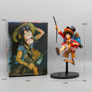 2025 vendita calda cartone animato PVC uno zaino a pezzi Luffy Ace Sabo tre fratelli Action figure modello ornamenti - Product Image 6