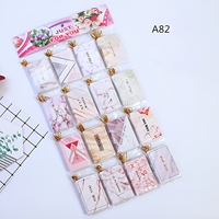 Petite carte de vœux créative, style Ins simple, pour boutique de fleurs, vœux d'anniversaire, polyvalente, remerciements, mini carte pliable