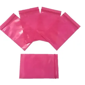 Individuell bedruckte esd feuchtigkeit barriere folie folie schutz kunststoff rosa anti statische pe filme