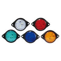 Nouveau feu de brouillard 12 LED 24V 6000K circulaire, feu de position latéral universel pour voiture et bateau, accessoires de signalisation