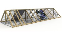 2025 Uitbreiden Klimserie Buitenspeeltoestellen Kid Wpc Eco-Hout Netbrug In Pretpark