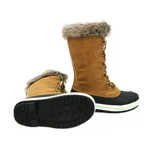 Top Quality Sample Available Bean Tall Boots Duck Boots Canadense novas botas de neve à prova d'água para crianças com palmilha