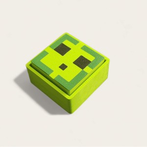 <span class=keywords><strong>Porte</strong></span>-clés Pixel Cube Clicker Fidget, Mini Bloc Personnage Bouton Mécanique Jouet Anti-Stress Pendentif Sac Décoration - Product Image 5