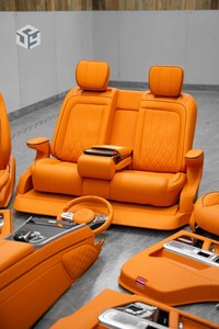 Venta al por mayor de fábrica, conjunto completo de lujo, fundas de cuero para asiento de coche, accesorios interiores duraderos para Benz Gls - Product Image 3