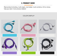 Écouteurs intra-auriculaires filaires 3,5 mm colorés avec microphone, suppression du bruit ENC, étanchéité IPX-4, mains libres, pour le sport