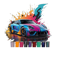 Film vinyle de protection de carrosserie automobile en PET, personnalisable OEM/ODM, de qualité supérieure, à changement de couleur, avec plus de 300 couleurs