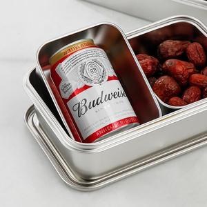Stainless Steel Japanese Style Spice Box With Handle Metal Lid Layer Type Solid Seasonings Storage Container Kitchen Use - Product Image 3