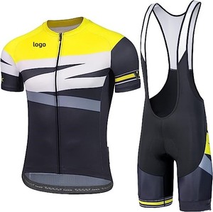 Elegante jersey <span class=keywords><strong>de</strong></span> ciclismo y pantalones cortos con pechera, conjunto <span class=keywords><strong>de</strong></span> uniforme, <span class=keywords><strong>ropa</strong></span> <span class=keywords><strong>de</strong></span> bicicleta <span class=keywords><strong>de</strong></span> secado rápido Mtb, <span class=keywords><strong>ropa</strong></span> <span class=keywords><strong>de</strong></span> <span class=keywords><strong>montaña</strong></span> acolchada para hombres - Product Image 2