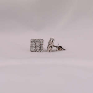 Pendientes de tuerca de moissanita VVS1 con parte posterior de tornillo, pendientes de diamantes, pendientes de oro blanco de hip hop de 18 quilates helados para hombres y mujeres - Product Image 2