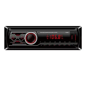 เครื่องเล่น MP3เครื่องเสียงรถยนต์ระบบบลูทูธพร้อมแผงไฟ LED USB AUX AUDI สเตอริโอ SD การ์ดและการเชื่อมต่อ BT ฟังก์ชั่นชาร์จในรถยนต์