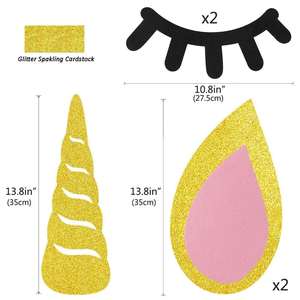 2021เด็กสีม่วงตกแต่งวันเกิดโปรดปรานชุดอุปกรณ์พรรคยูนิคอร์น - Product Image 4