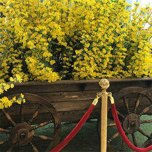 Hesper en vrac plastique artificiel jaune colza fleur parfumé nouveau jardin fête des mères noël nouvel an Halloween dos école - Product Image 1