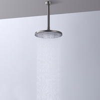 Ensemble de douche de salle de bain de luxe système pistolet métal laiton ensemble de robinet de douche double poignée valeur céramique pluie pommeau de douche ensemble