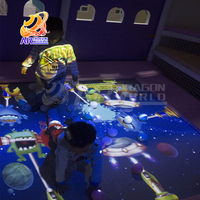 Équipement de terrain de jeu intérieur interactif Système de projection de sol interactif à usage domestique avec modèle de jeu de trampoline