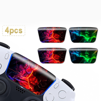 Autocollant pour pavé tactile de manette PS5, lot de 4, film vinyle anti-bulles pour édition disque/numérique