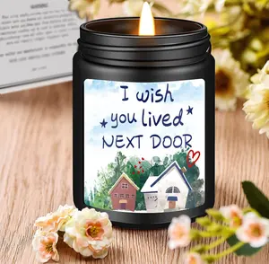 독특한 개인화 된 영적 라벤더 행사 무연 로맨틱 홈 향기로운 양초 선물 도매