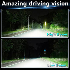 Phare LED de projection, feux de croisement/route, clignotant blanc, feux de jour DRL, 12V, ajustement universel, garantie 2 ans - Product Image 5