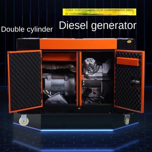 Generador Diésel Silencioso de Alta Potencia 220v/380v, Automático, 1800 RPM, Pequeño, de Doble Cilindro, Motor de Cobre, 50/60Hz, para Uso Doméstico - Product Image 3