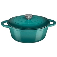 Ensemble de casseroles et marmites en fonte émaillée polie pour cuisine domestique, avec couvercle