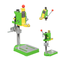 Mini perceuse-fraiseuse de table en aluminium Beking, modèle BG-6137, avec support de perceuse à colonne et étau de presse à glissière croisée XY