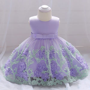 Vestido de Fiesta con Flores para Bebé de 12 Meses a 1 Año, Modelo L1845XZ, Gran Venta - Product Image 5