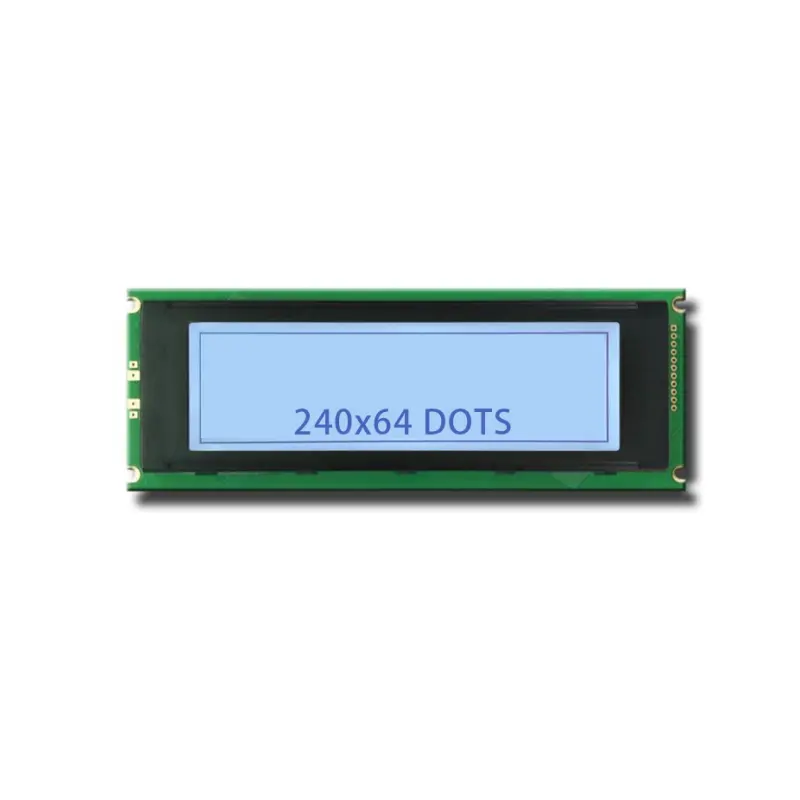 Sarı yeşil gri arka plan rengi özel grafik Lcd 240x64 LCD modülü 24064 nokta matris ekran modülü